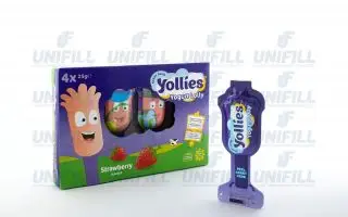 Solid peelable Yogurt with stick
